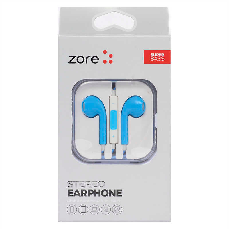 Zore EP6 Süper Seri 3.5mm Kulaklık Mavi