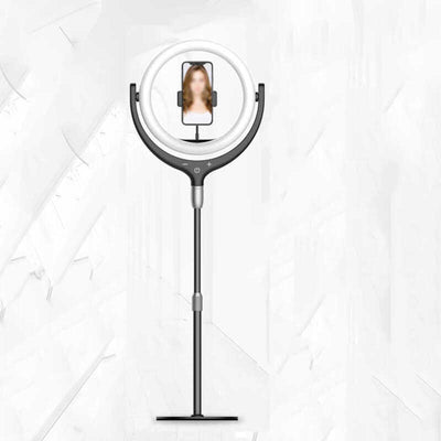 Zore F-539A Işıklı Telefon Tutucu Ring Light Siyah