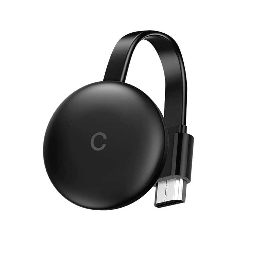 Zore G12 Chromecast Kablosuz HDMI Ses ve Görüntü Aktarıcı Siyah