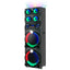 Zore GD-2126 Dijital LED Göstergeli FM Radyolu Mikrofonlu RGB TWS Çift 12 inç Stereo Bass Kablosuz Karaoke Hoparlör Siyah