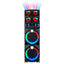 Zore GD-2126 Dijital LED Göstergeli FM Radyolu Mikrofonlu RGB TWS Çift 12 inç Stereo Bass Kablosuz Karaoke Hoparlör Siyah