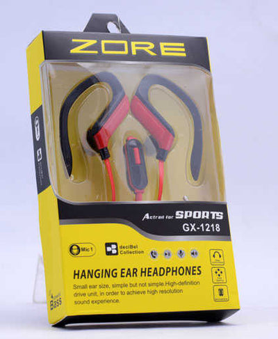 Zore GX-1218 Mp3 Stereo Kulaklık Kırmızı