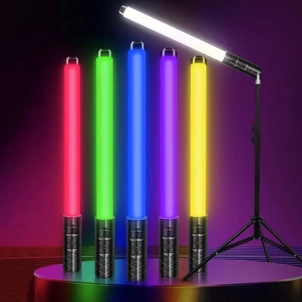 Zore H2 OLED Ekran Göstergeli RGB Led Işıklı Aydınlatma Çubuğu Siyah