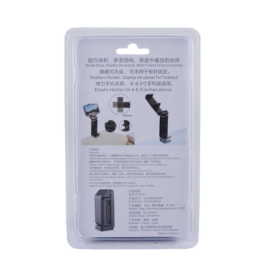 Zore HL-141 Masa Telefon Tutucu Siyah