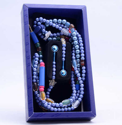 Zore inci Taşlı Mp3 Stereo Kulaklık Mavi