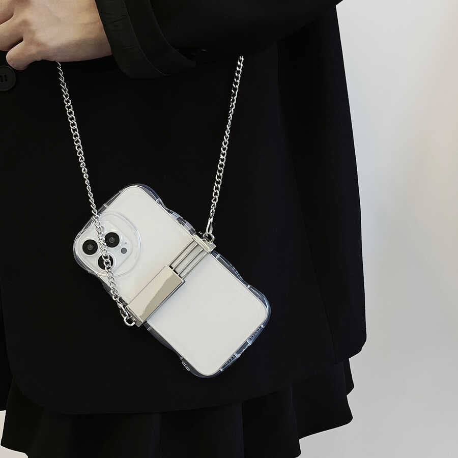Zore İP02 Cep Telefonu Boyun Askısı Metal Zincir Gümüş