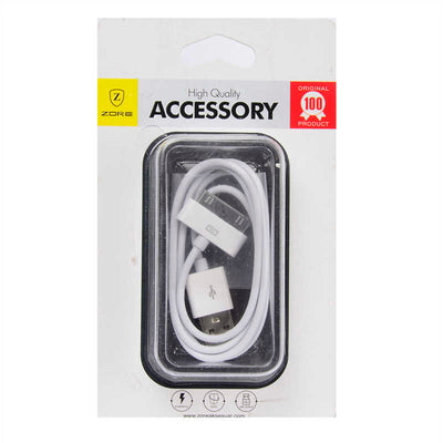 Zore iPhone 4S Usb Kablo Beyaz