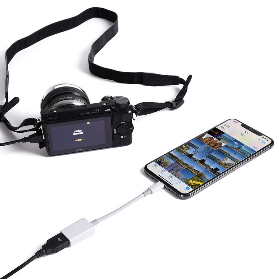 Zore JH-0514 Lightning To Usb Kamera Bağlantı Adaptörü Beyaz