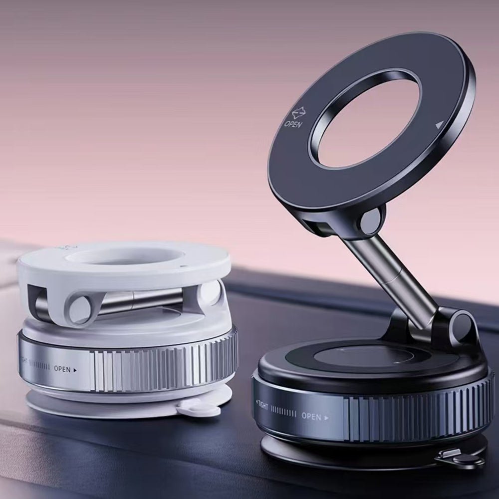 Zore K007 360 Derece Dönebilen Vakum Özellikli Magnetik Telefon Tutucu Beyaz