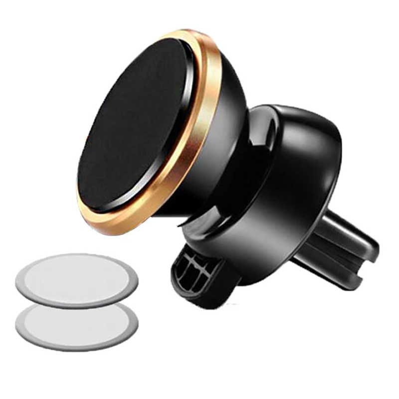 Zore K10 Magnetic Air Vent Araç Telefon Tutucu Gold