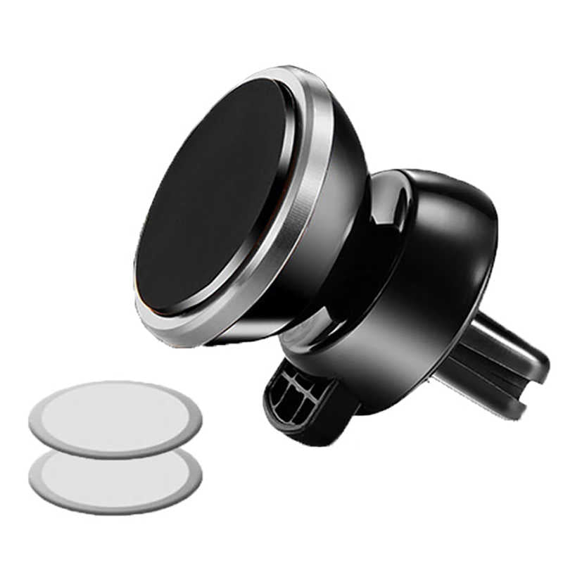 Zore K10 Magnetic Air Vent Araç Telefon Tutucu Gri