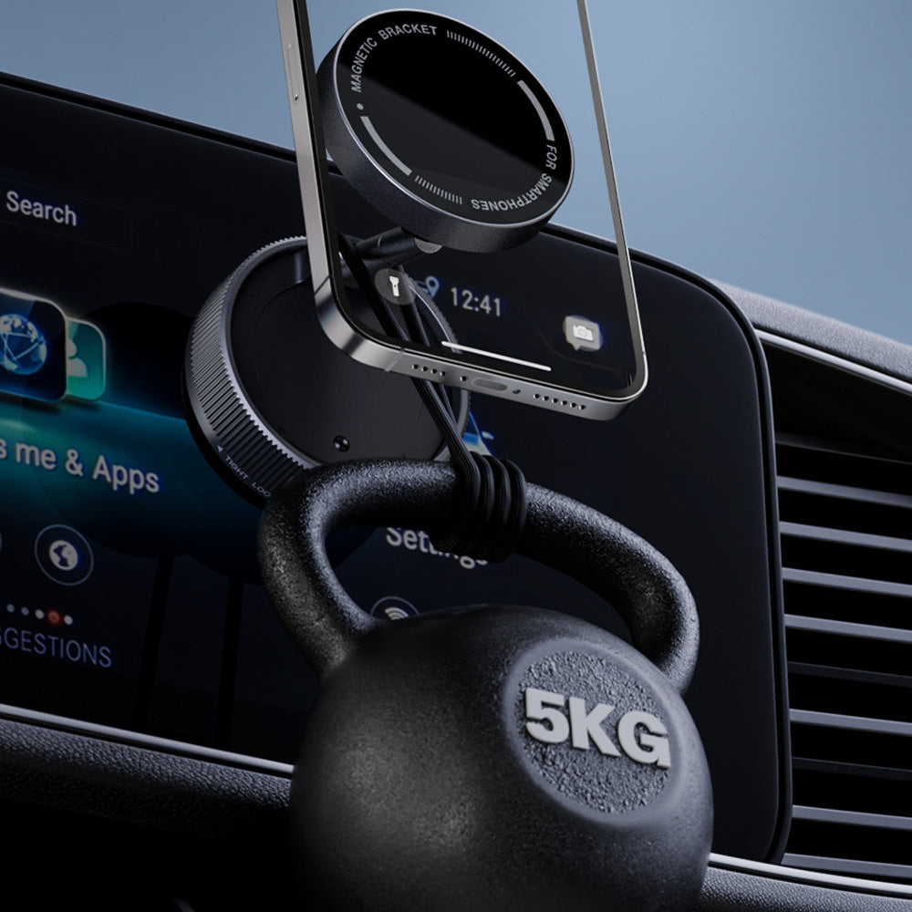 Zore K10A Vakum Özellikli Magnetik Telefon Tutucu Siyah