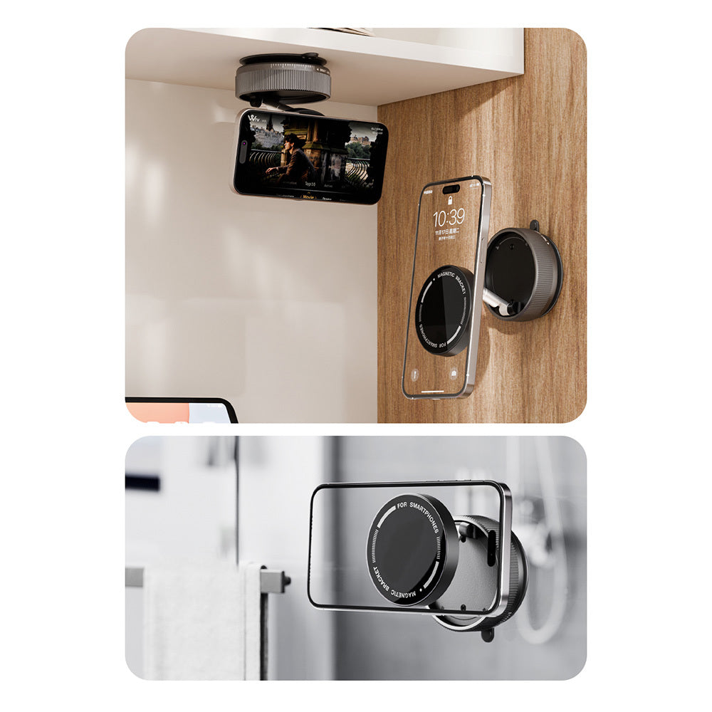 Zore K10A Vakum Özellikli Magnetik Telefon Tutucu Siyah