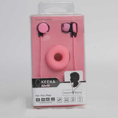 Zore KEEKA K-10 3.5mm Kulaklık Pembe Açık