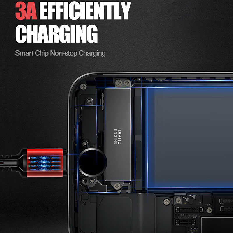 Zore LC93 3 in 1 Usb Kablo Siyah