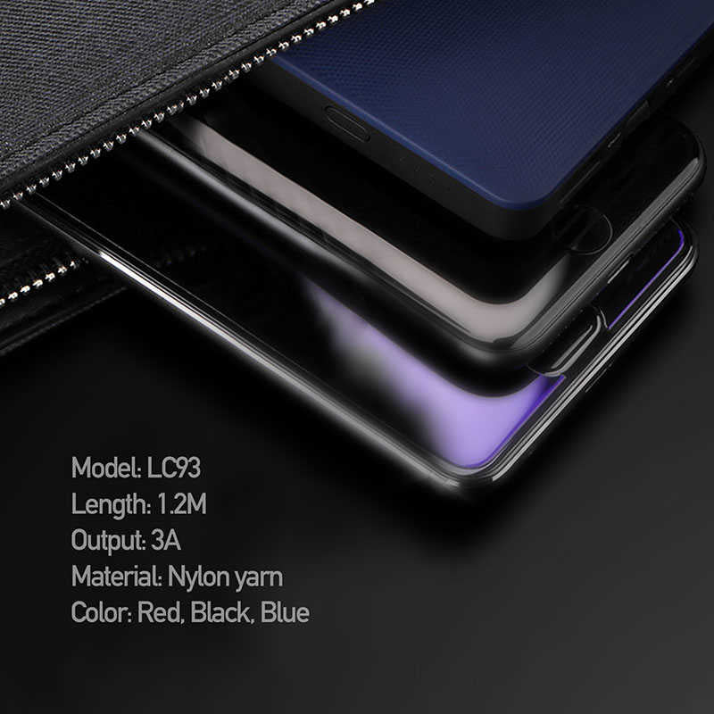 Zore LC93 3 in 1 Usb Kablo Siyah