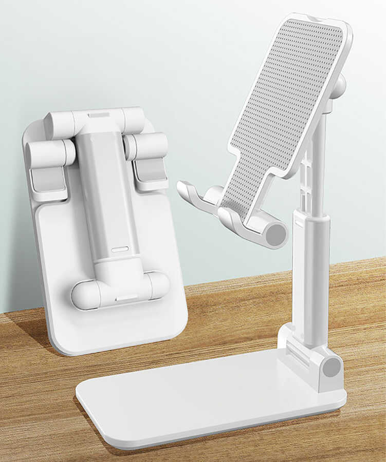 Zore LF-219 Masa Tablet - Telefon Tutucu Beyaz
