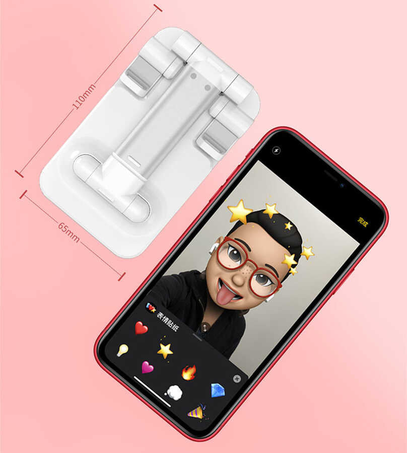 Zore LF-219 Masa Tablet - Telefon Tutucu Beyaz