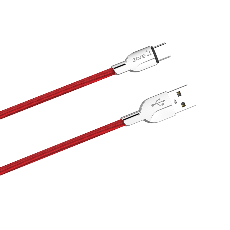 Zore ZR-LS411 Type-C Usb Kablo Kırmızı