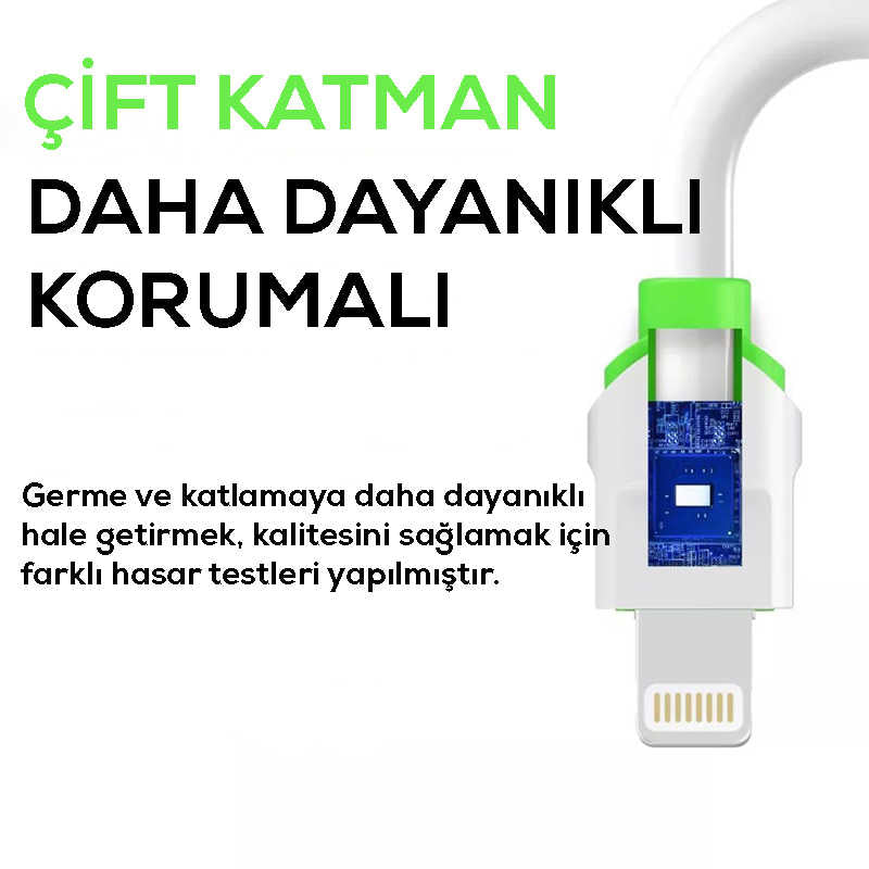 Zore LS32 Type-C Usb Kablo Beyaz
