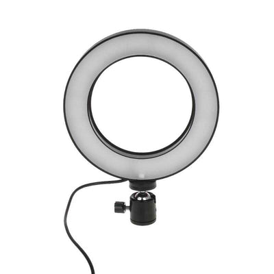 Zore M-16 Işıklı Telefon Tutucu Ring Light Siyah