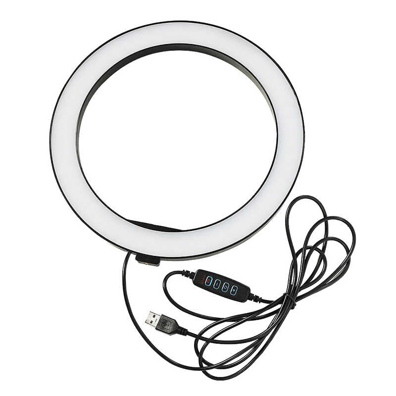 Zore M-26 Işıklı Telefon Tutucu Ring Light Siyah
