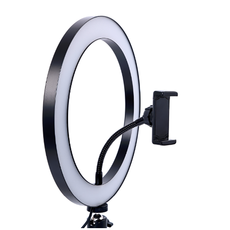 Zore M-26 Işıklı Telefon Tutucu Ring Light Siyah