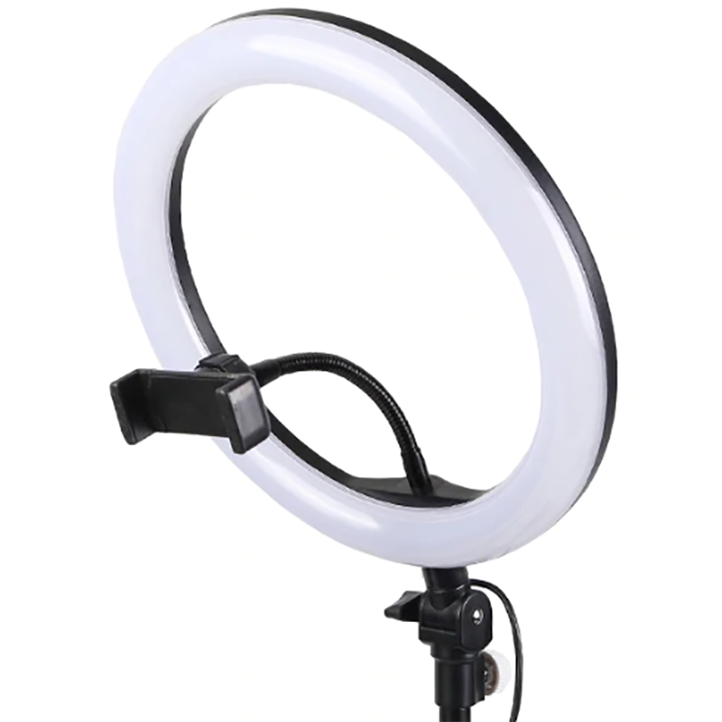 Zore M-26 Işıklı Telefon Tutucu Ring Light Siyah
