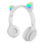 Zore M6 Pro Cat RGB Led Işıklı Kedi Kulağı Band Tasarımlı Ayarlanabilir ve Katlanabilir Kulak Üstü Bluetooth Kulaklık