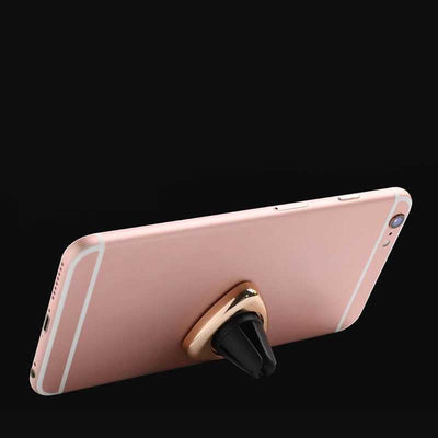 Zore Magnetic Air Vent Araç Telefon Tutucu Turuncu Vakumlu Gold