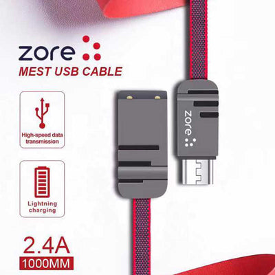 Zore Mest Micro Usb Kablo 1M Kırmızı