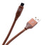 Zore Metal Uçlu 8600 Micro Usb Kablo Kahverengi