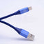 Zore Metal Uçlu Lightning Usb Kablo Mavi