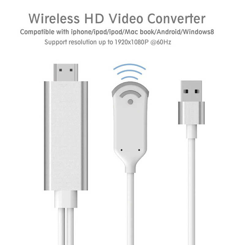 Zore Mirascreen HDTV Adaptör Tüm Modellere Uyumlu Beyaz