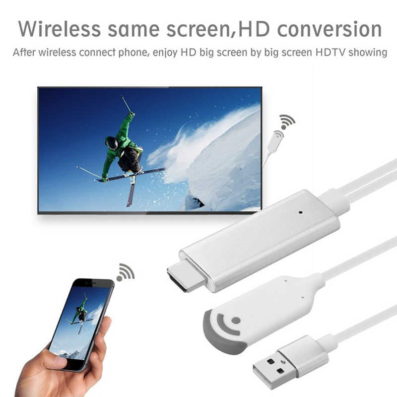 Zore Mirascreen HDTV Adaptör Tüm Modellere Uyumlu Beyaz
