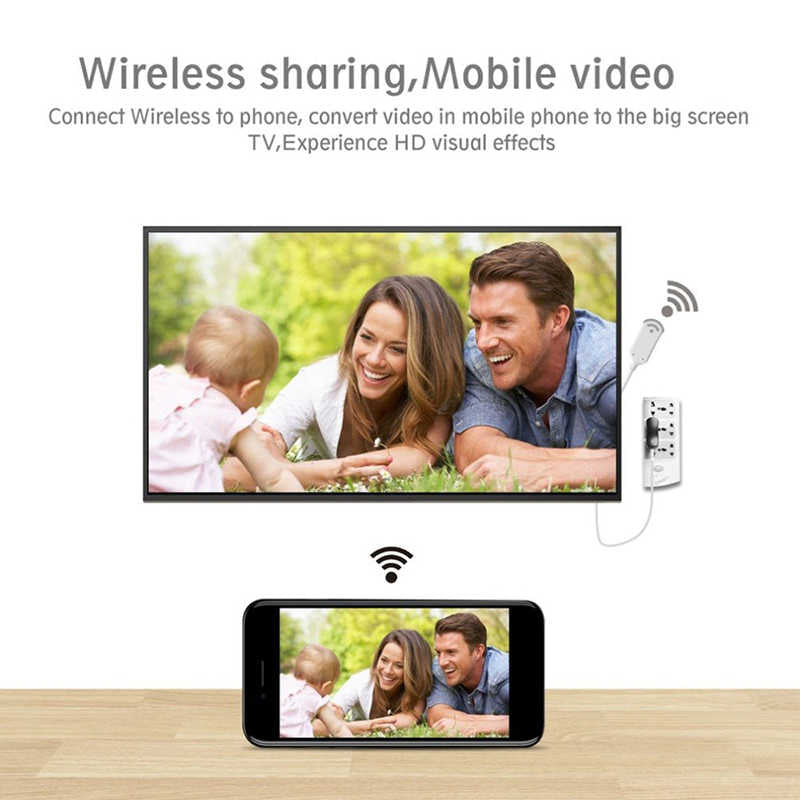 Zore Mirascreen HDTV Adaptör Tüm Modellere Uyumlu Beyaz