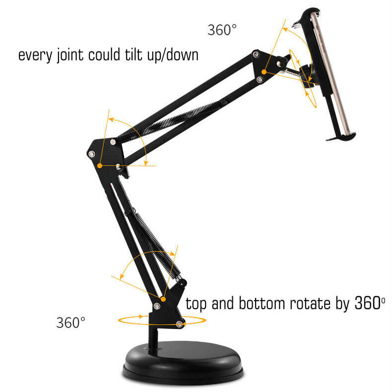 Zore MS-05 Masa Telefon ve Tablet Tutucu Siyah