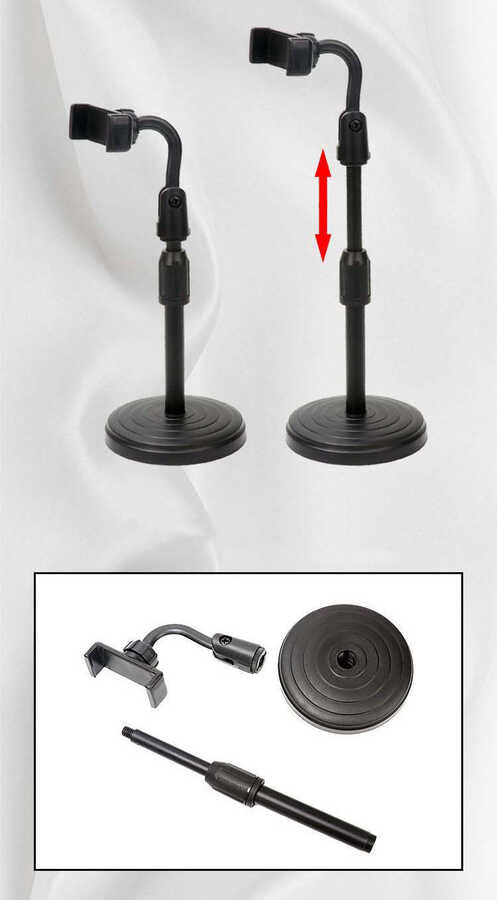 Zore MS-06 Masa Telefon Tutucu Siyah