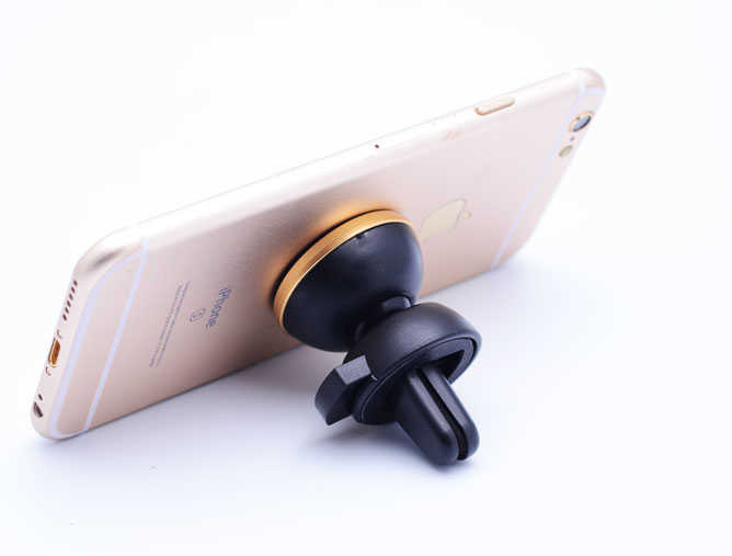 Zore New Magnetic Air Vent Mount Araç Telefon Tutucu Gold