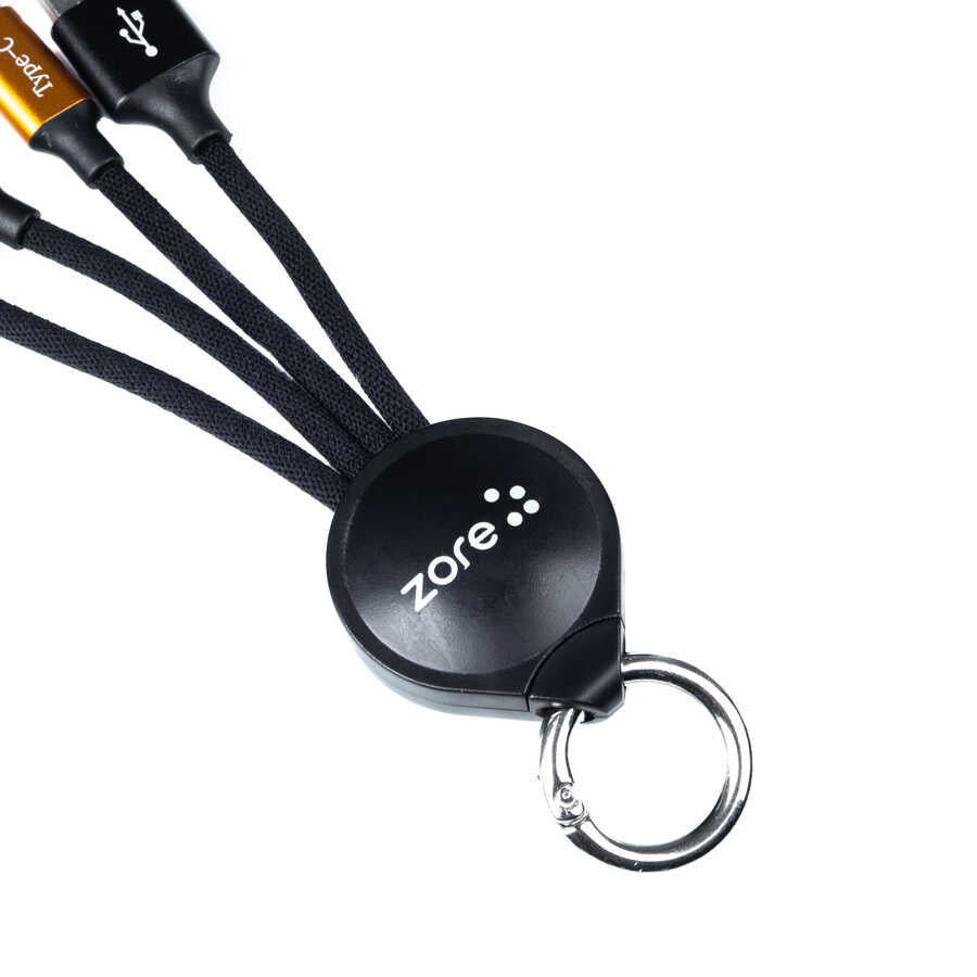 Zore OKS 3 in 1 Usb Kablo Siyah