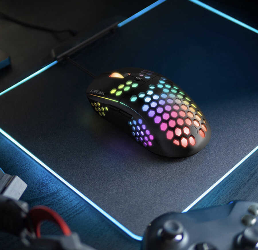 Zore Onikuma CW903 RGB Oyuncu Mouse Siyah