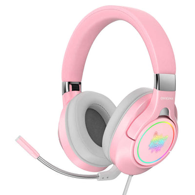 Zore Onikuma K15 Oyuncu Kulaklığı 3.5mm Pembe