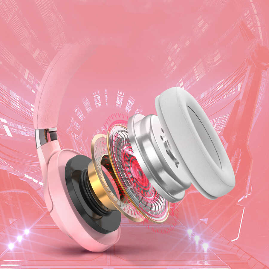 Zore Onikuma K15 Oyuncu Kulaklığı 3.5mm Pembe