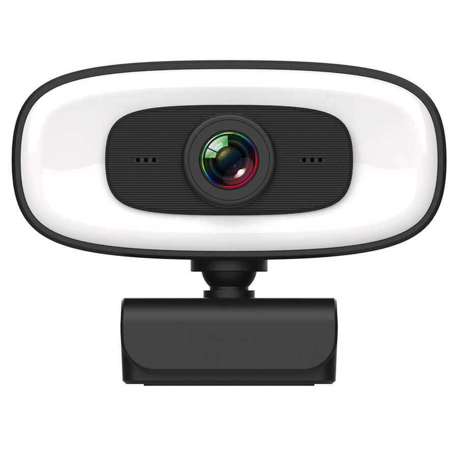 Zore PC-10 2K HD Görüntü Kaliteli Mikrofonlu Işıklı Tak Çalıştır Webcam Beyaz