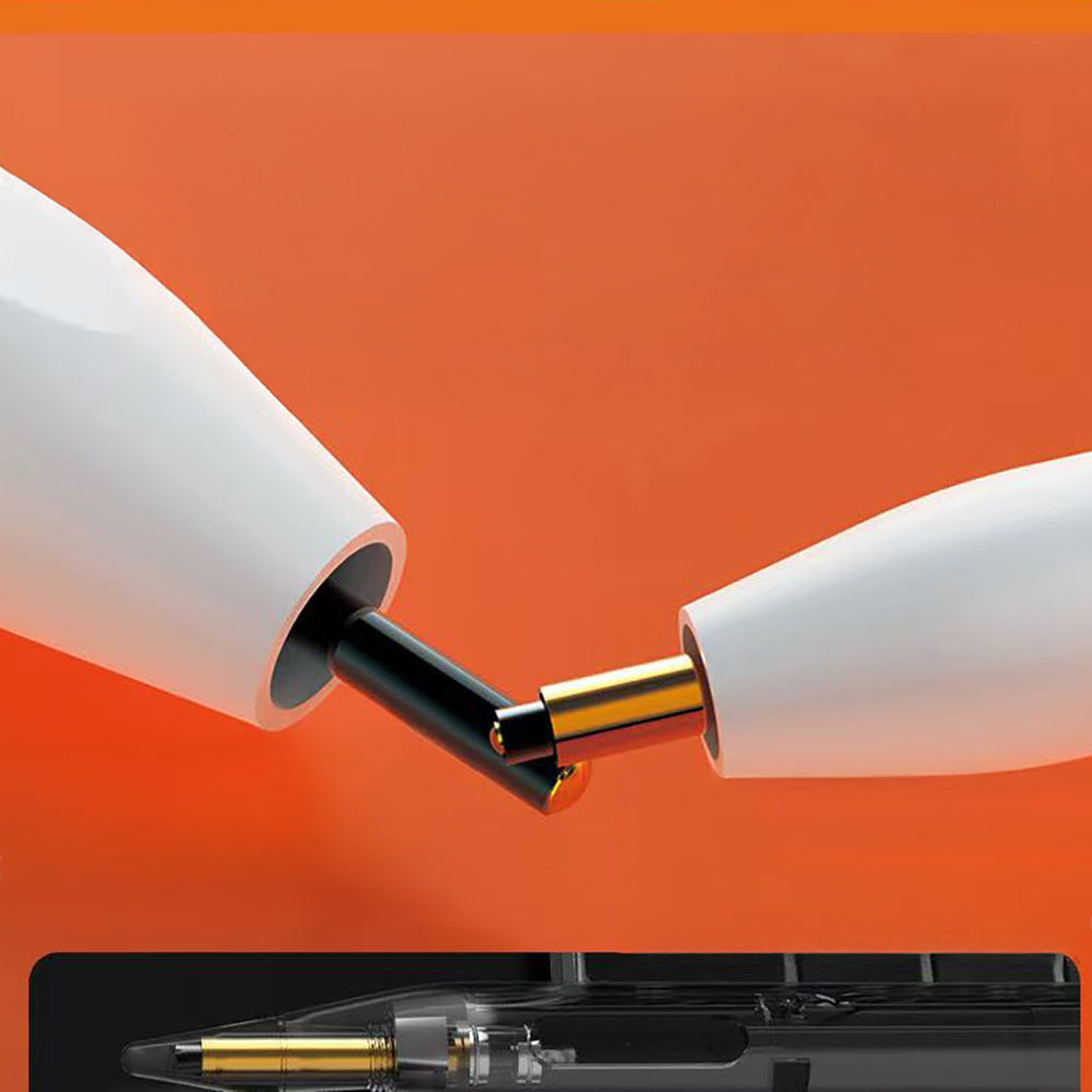 Zore Pencil 18 Stylus Universal Dijital Led Göstergeli Dokunmatik Tablet Kalemi Beyaz