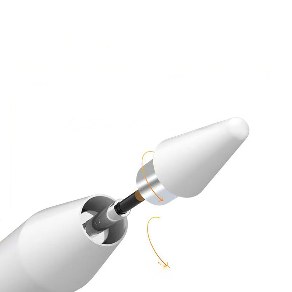 Zore Pencil 19 Stylus Dijital Led Göstergeli Dokunmatik Tablet Kalemi Beyaz