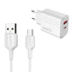 Zore Play Serisi PL06 Type-C 2in1 Seyahat Şarj Aleti 20W Beyaz