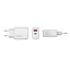 Zore Play Serisi PL08 Type-C to Lightning 2in1 PD Seyahat Şarj Aleti 20W Beyaz