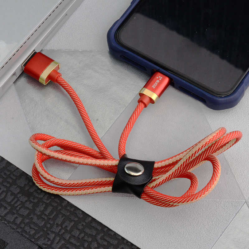 Zore Poro Lightning Usb Kablo 1M Kırmızı