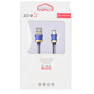 Zore Poro Micro Usb Kablo 1M Beyaz